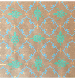 AE130 Papier de coton, fleur de lys