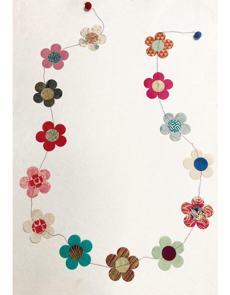 NE512 - Girlande aus Lokta-Papier