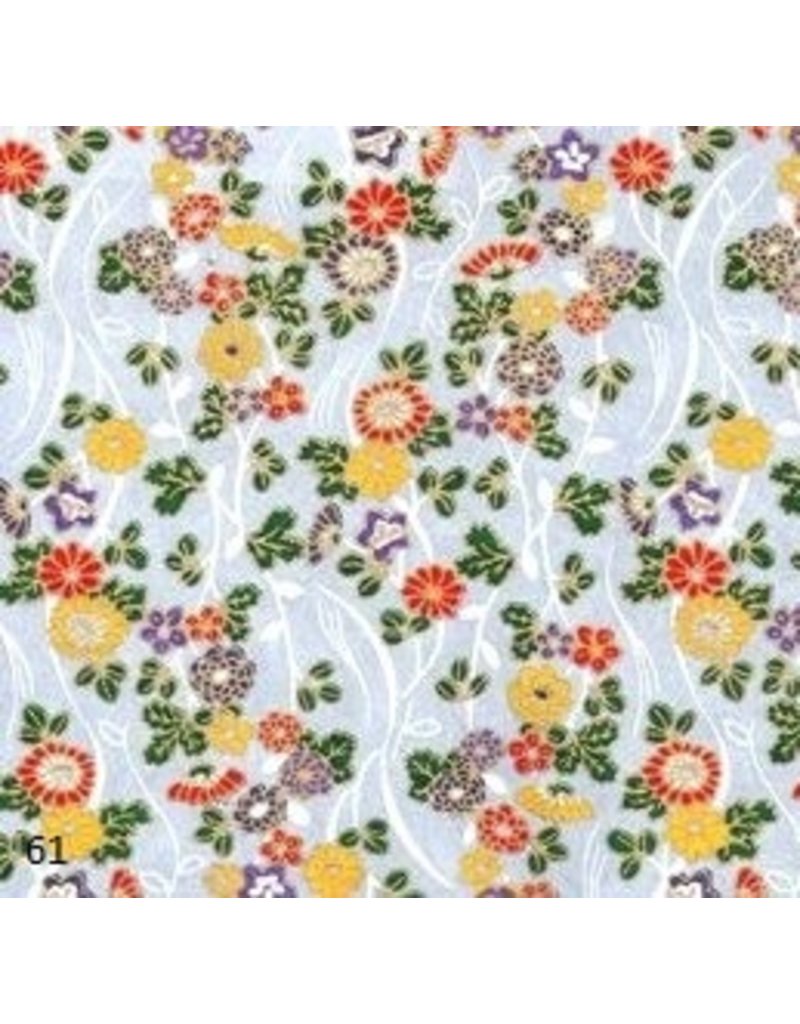Japanese paper with flowers