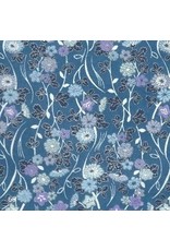 Papier japonais avec fleurs