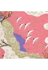 Japanese paper with swallow's print