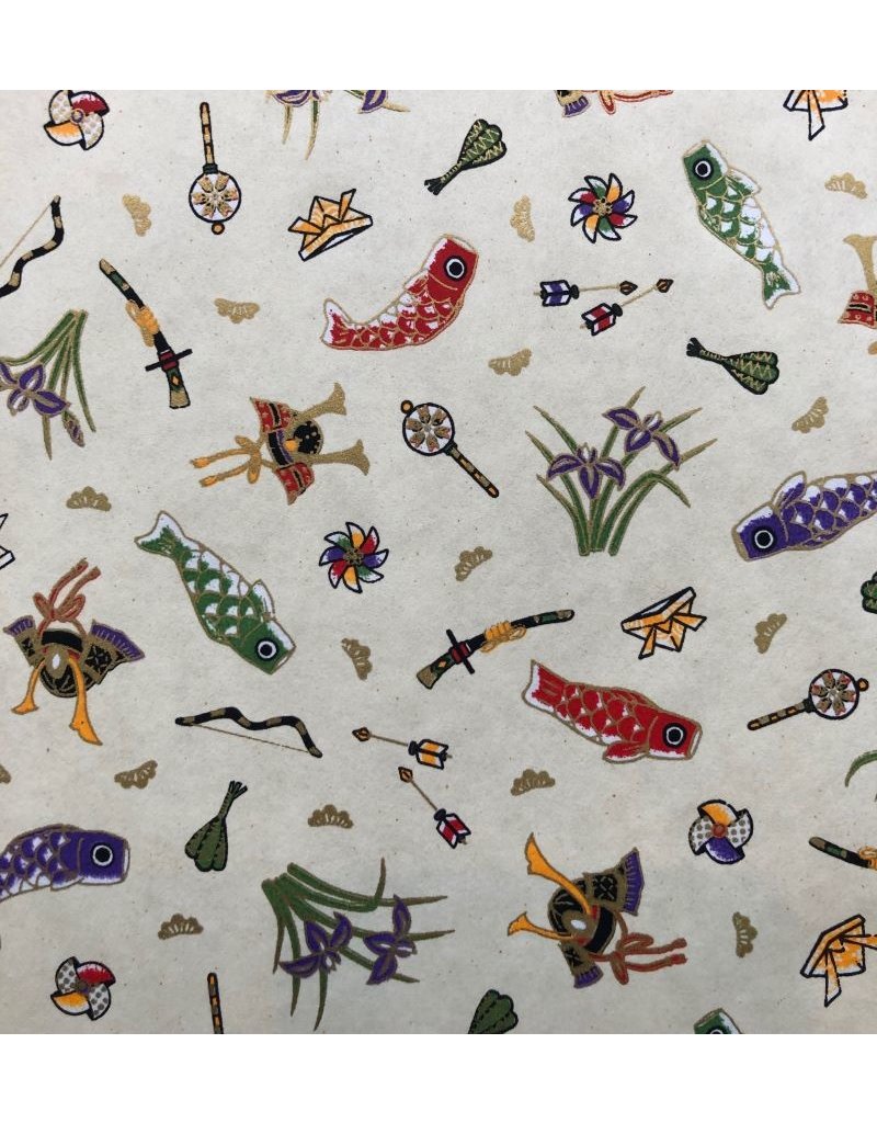 Papier japonais imprimee