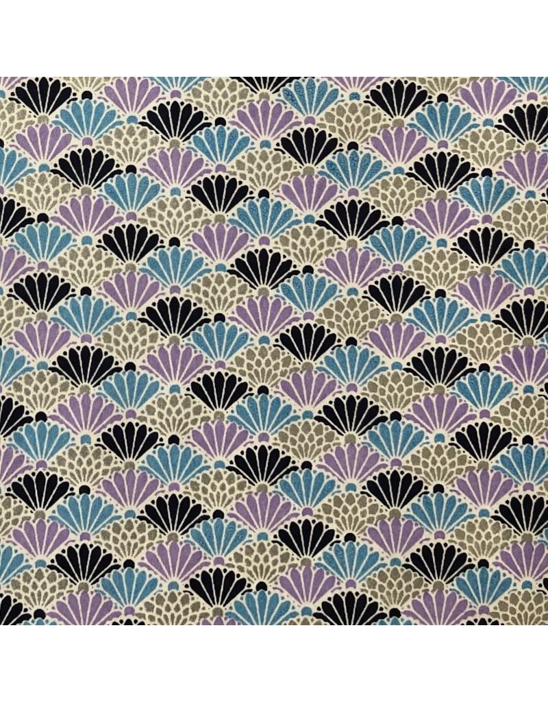 Japanese paper with fan print