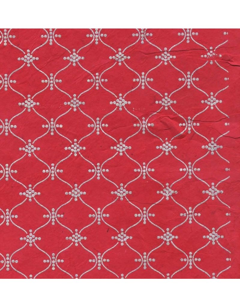 NE809 - Lokta papier met een slinger print