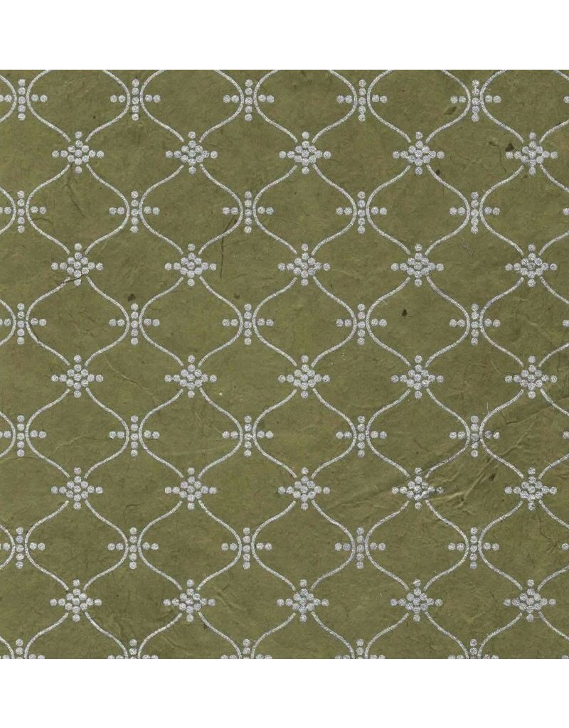 NE809 - Lokta paper with a pendulum print