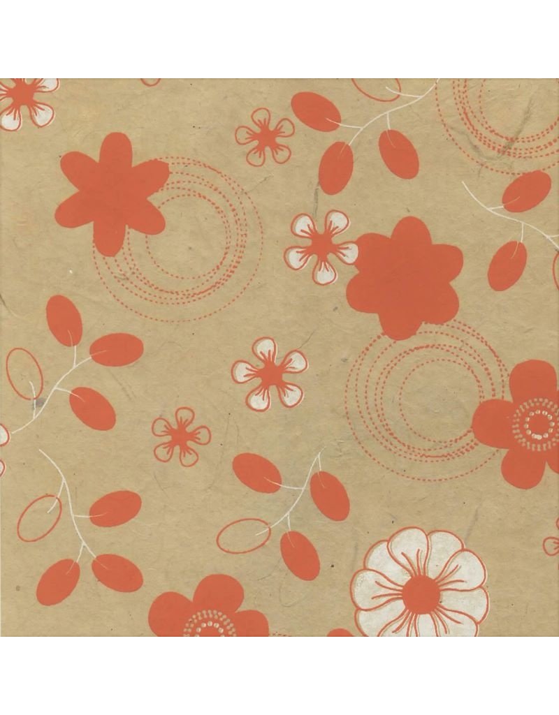 Papier lokta avec impression rétro