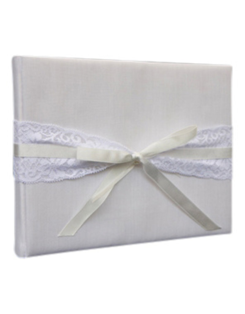 Album with lace ribbon and bow