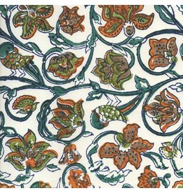 AE208 Papier de coton a motif floral
