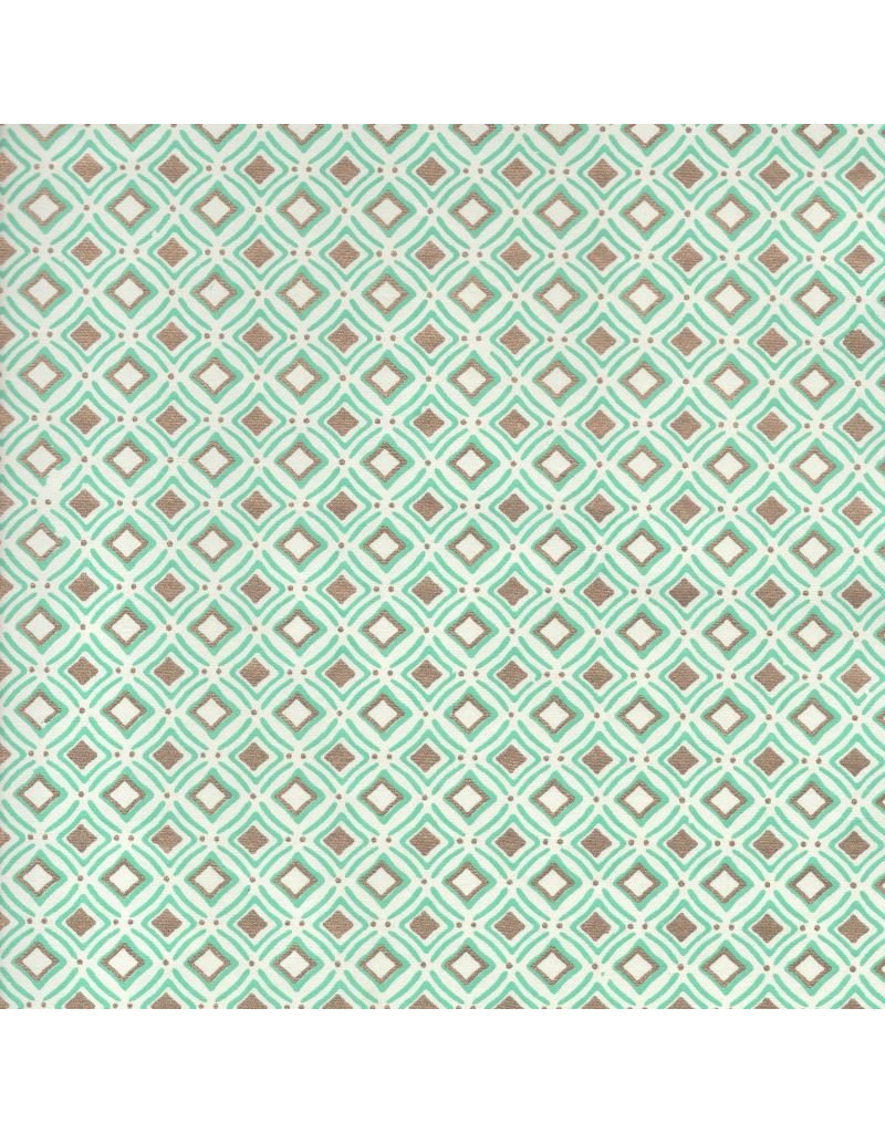 Cotton paper with square pattern