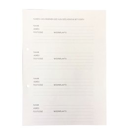 TA210 - Inhoudsbladen met tekst
