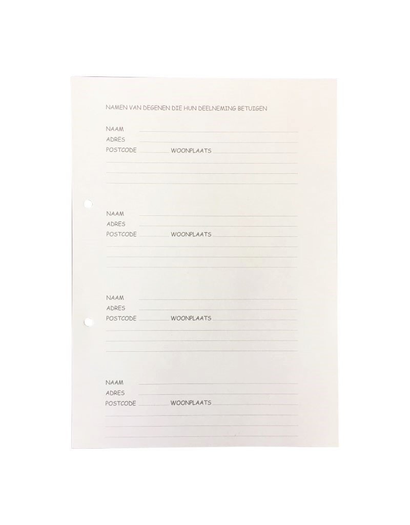 TA210 - Inhoudsbladen met tekst