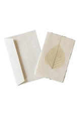 A6022 - Set mit 6 Doppelkarten mit Bodhi-Blatt