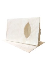 Set of  double cards with grain leaf, with envelopes