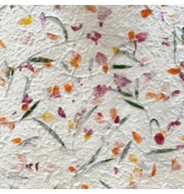 TH072 Maulbeerpapier mit Blumen