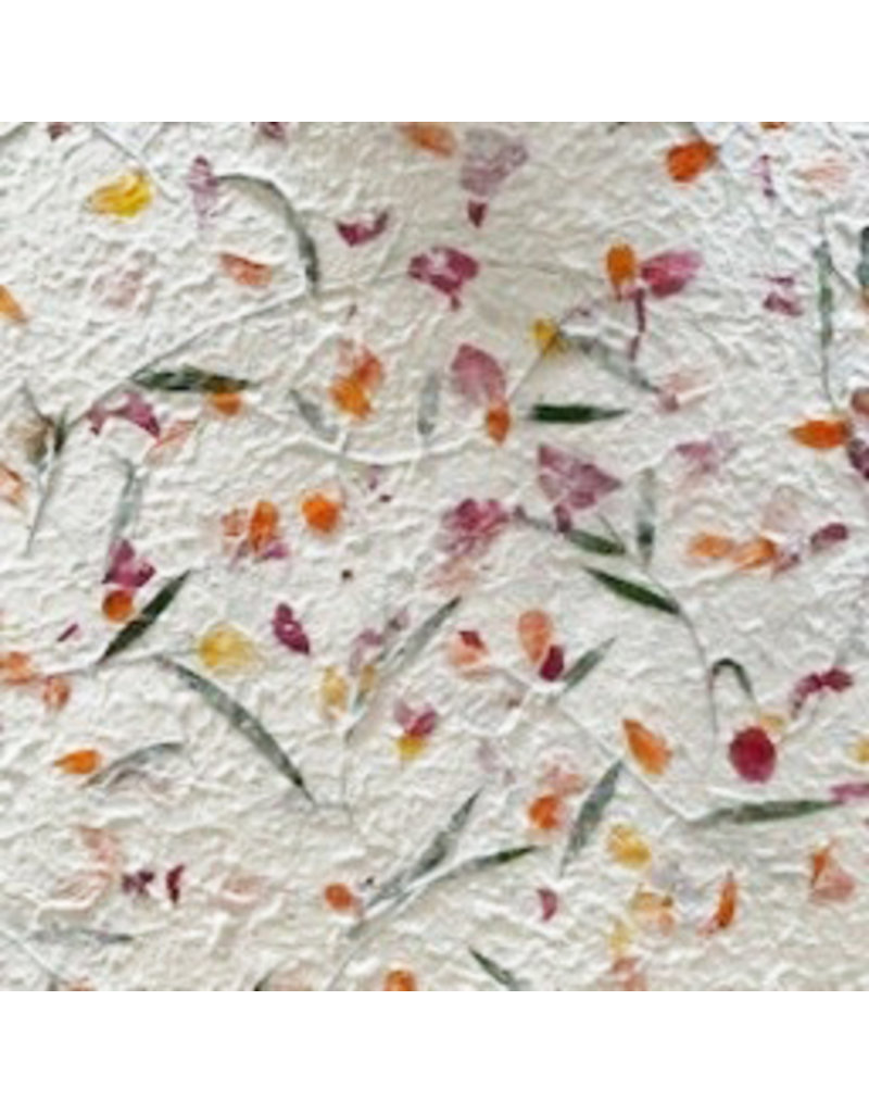 Papier mulberry avec fleurs