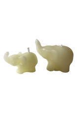 . 2 mini elephant candles in a bag