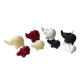 . TH056 2 mini bougies éléphants dans un sac