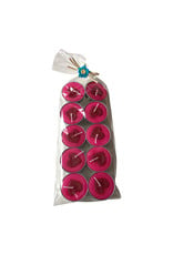 set of 10 tea lights with heart