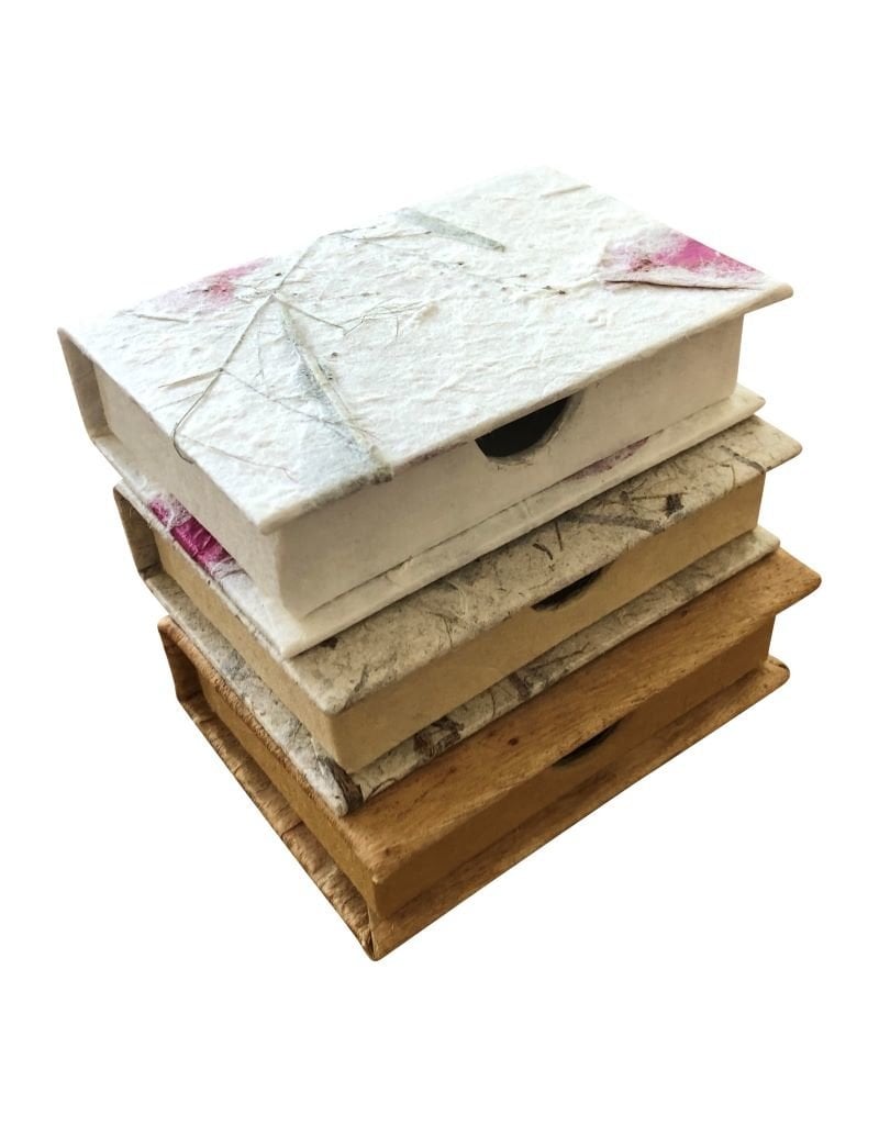 business card box, mulberry paper