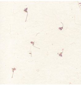 PN100 - Gampi papier met aringking bloemetjes