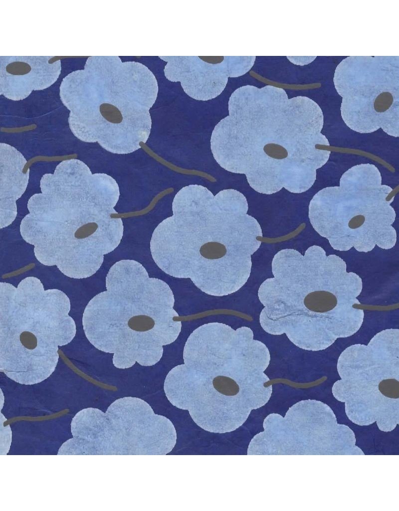 NE854 - Lokta paper with graphic floral print