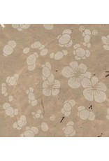 Papier lokta avec imprimé floral japonais