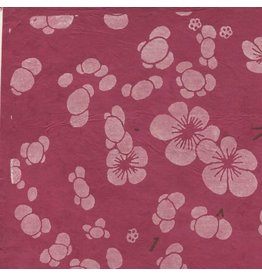 NE744 lokta paper with japanese floral print