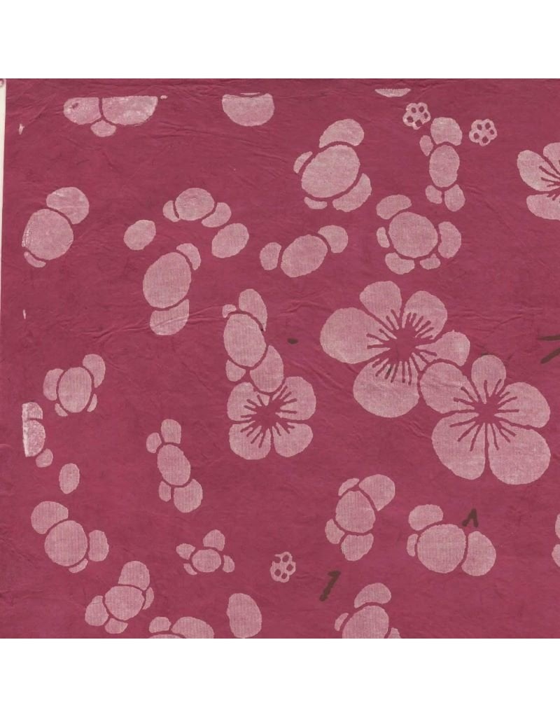 Lokta paper with japanese floral print