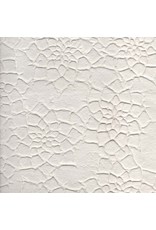 Papier de mûrier avec de grandes fleurs en relief.