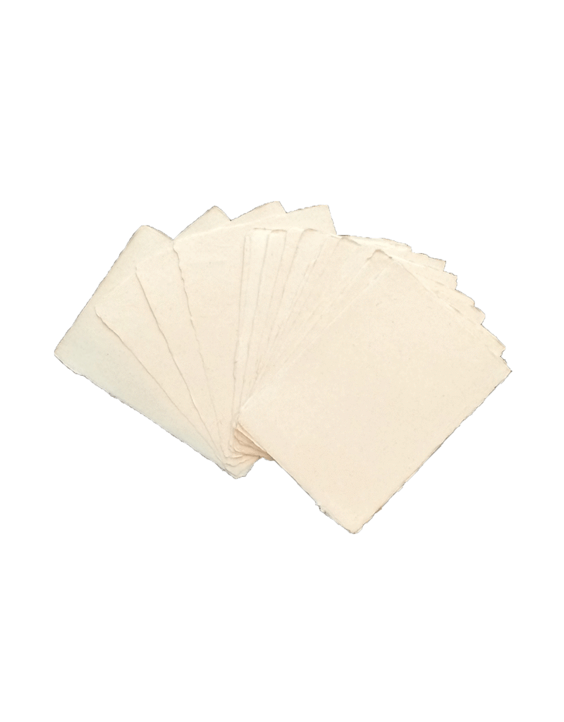 Set von 25 Karten Gampi Papier