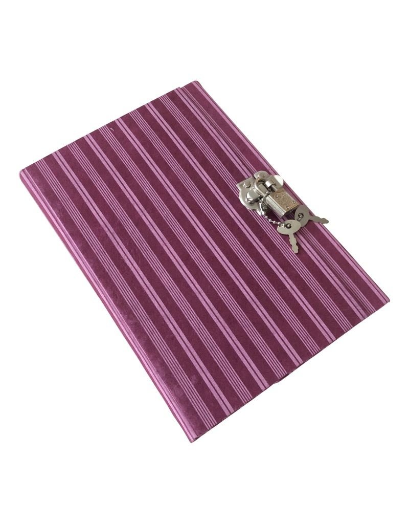 Diary with stripes print