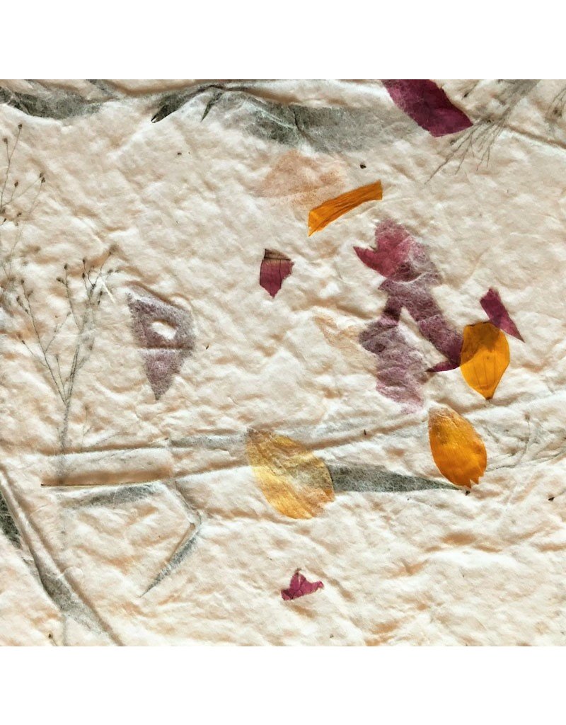 Papier mulberry avec fleurs