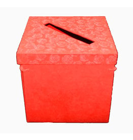 TH489 Collection box, foldable with rose embossed print.