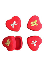 . Set of 4 heart shaped boxes,