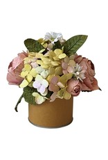 Handmade flowers in a flowerpot