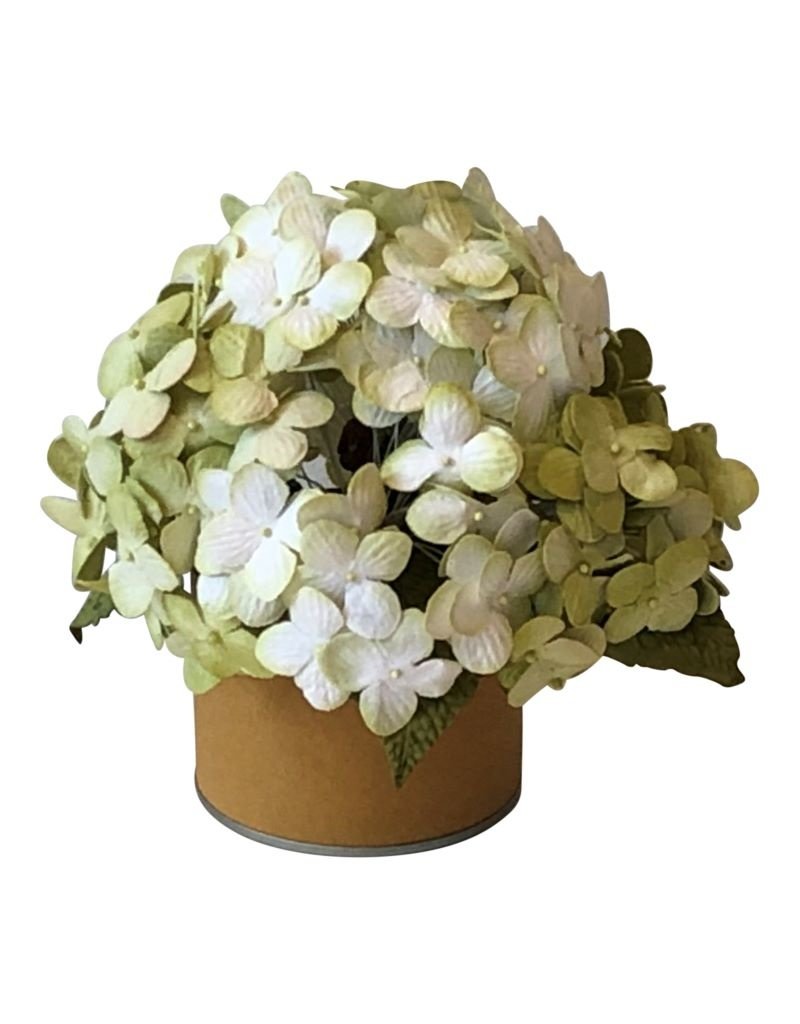 Handmade flowers in a flowerpot