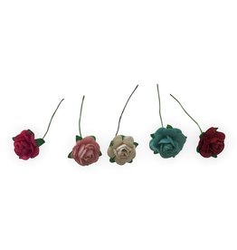 TH406 Set 100 fleurs de papier de mûrier S