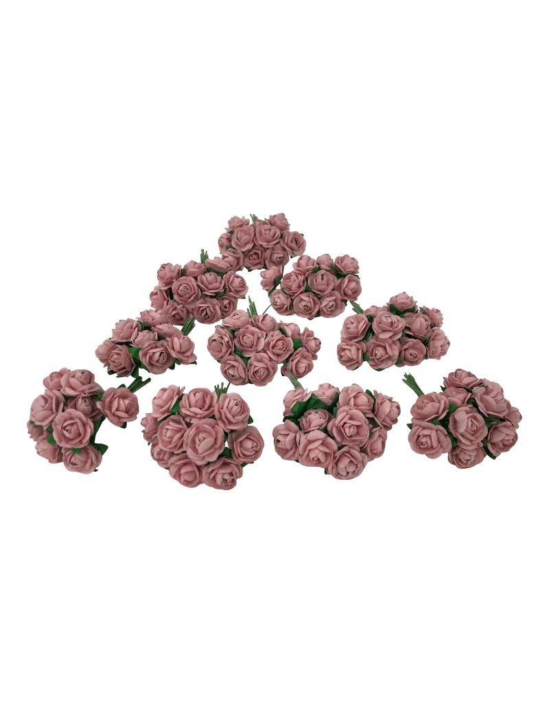 Set 100 flowers of mulberry paper S