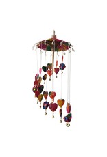 Mobile colourfull hearts