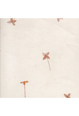 Papier gampi avec fleurs de santan, 90 grs