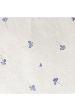 Gampi paper with forget-me-nots