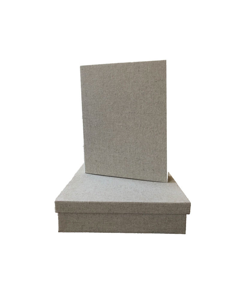 TH375 - Set of a box and register, linen