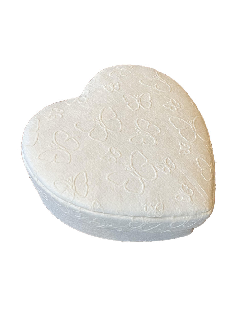 TH262 - Heart-shaped box with butterflies