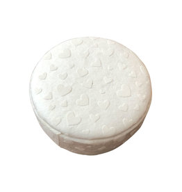 TH263 - Boîte ronde avec des cœurs