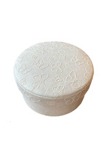 TH076 - Runde Schachtel mit Schmetterlingen