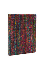Notebook cover of handwoven fabric