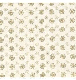 NE742 Papier lokta petites fleurs/cercle