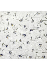 TH798 - Mulberry papier met iris bloemen