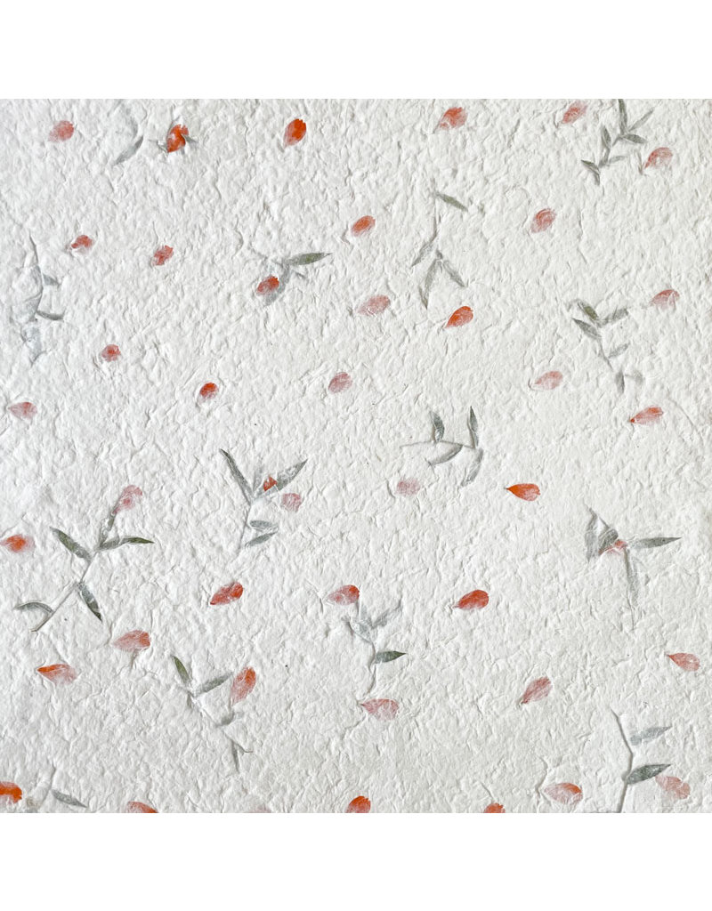 Papier de mûrier melange de fleurs