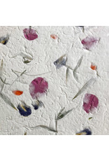 Mulberry papier met bloemenmix